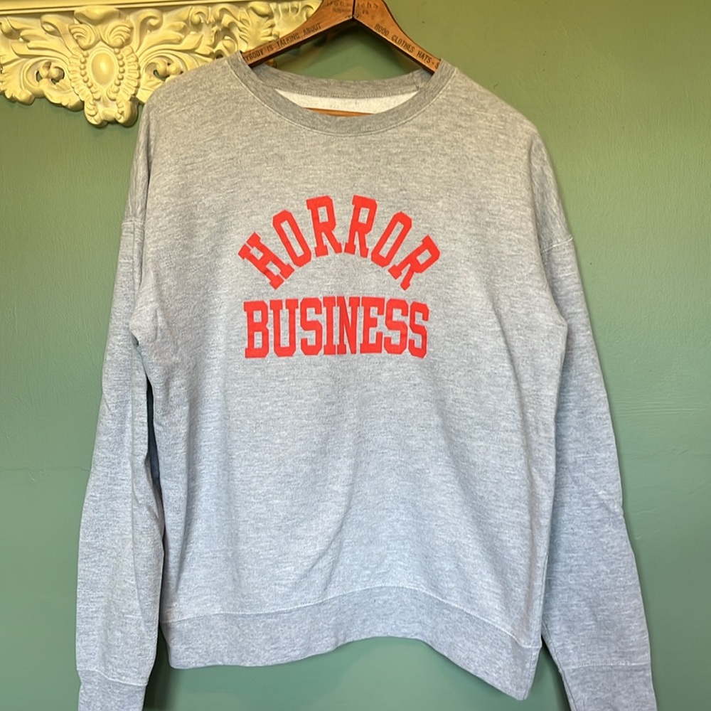 Horror Business light grey sweatshirt - L